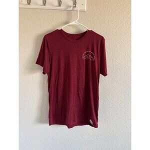 Red Faith Can Move Mountains Tee Shirt Womens Medium